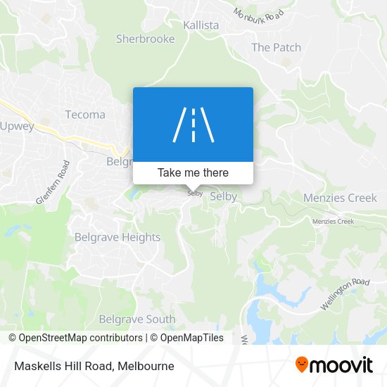 Maskells Hill Road map