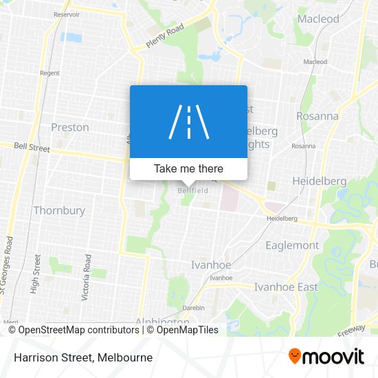 Harrison Street map