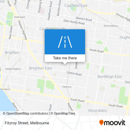 Fitzroy Street map