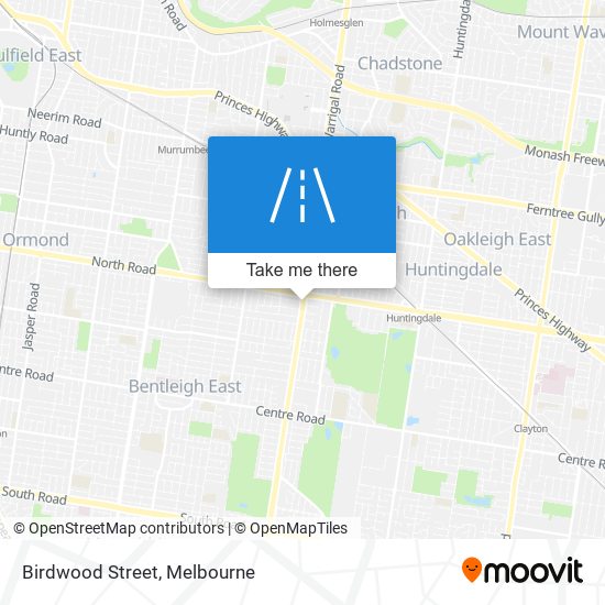 Mapa Birdwood Street