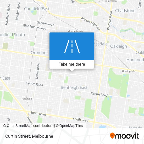 Curtin Street map