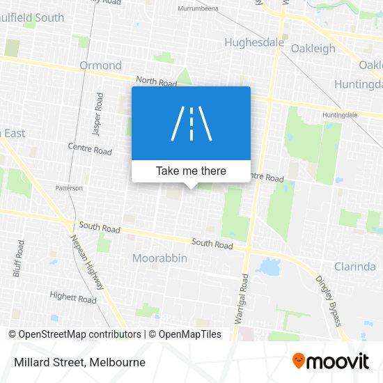 Millard Street map