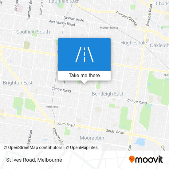 St Ives Road map