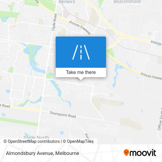 Almondsbury Avenue map