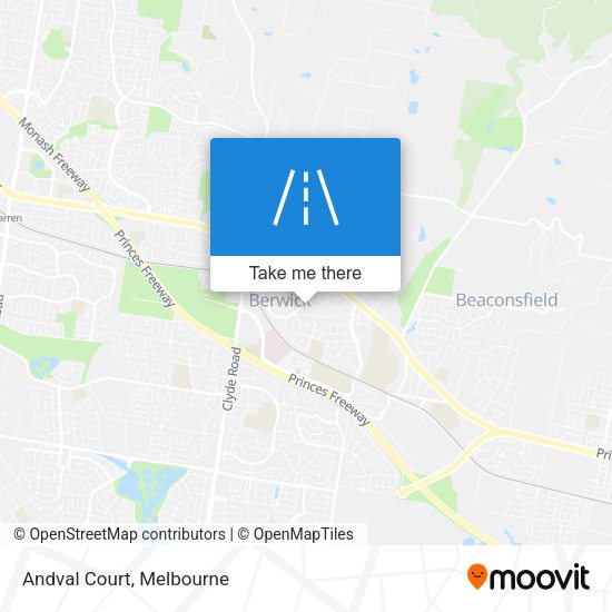 Andval Court map