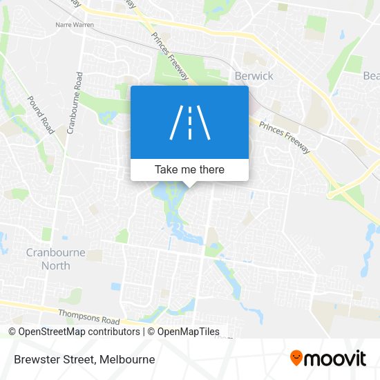 Brewster Street map