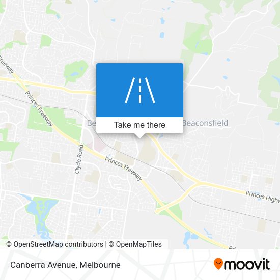 Canberra Avenue map