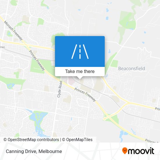 Canning Drive map