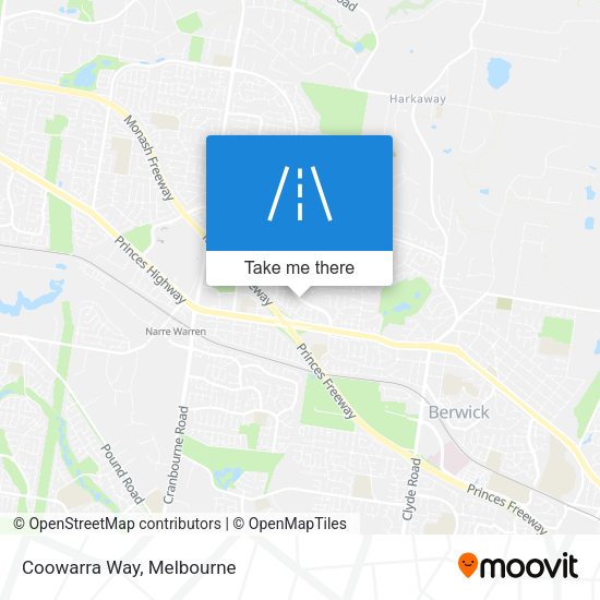 Coowarra Way map
