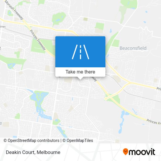 Deakin Court map
