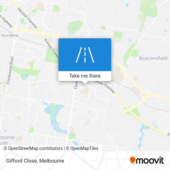 Gifford Close map
