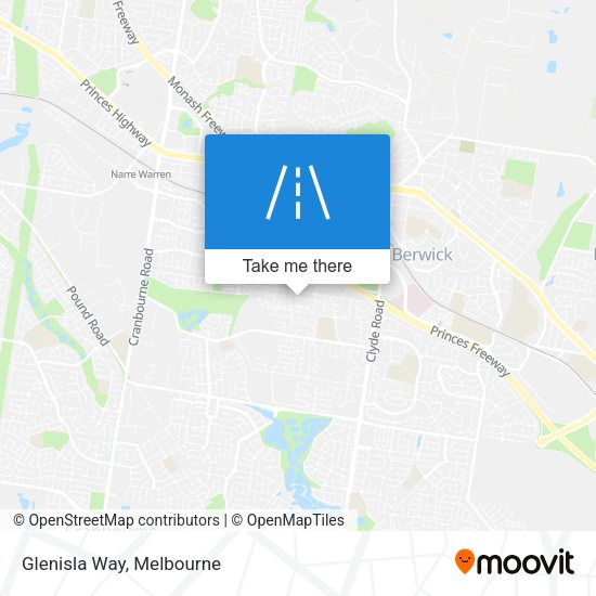Glenisla Way map