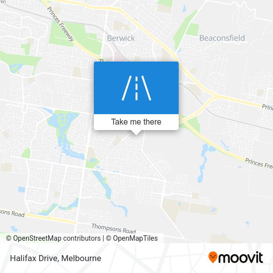 Halifax Drive map