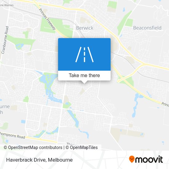 Haverbrack Drive map