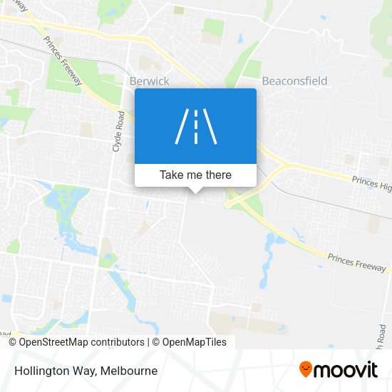 Hollington Way map