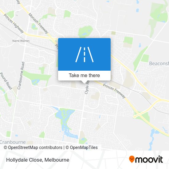 Hollydale Close map