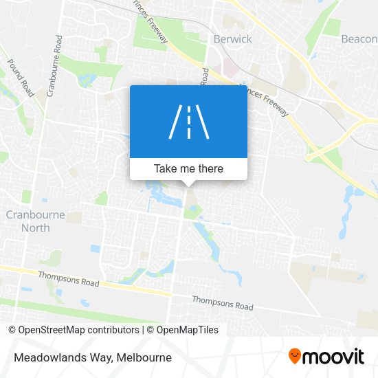 Meadowlands Way map