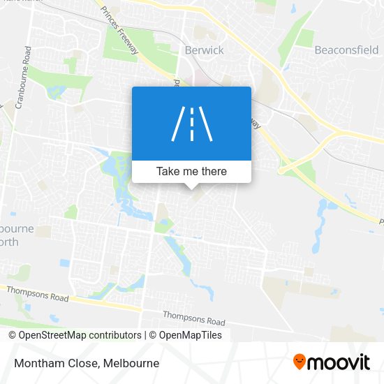 Montham Close map