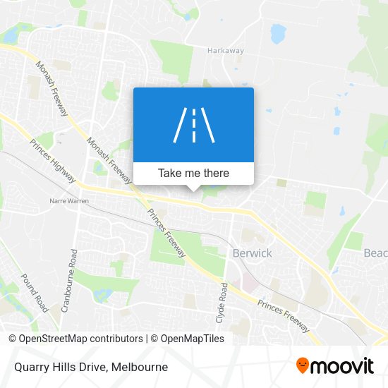 Quarry Hills Drive map