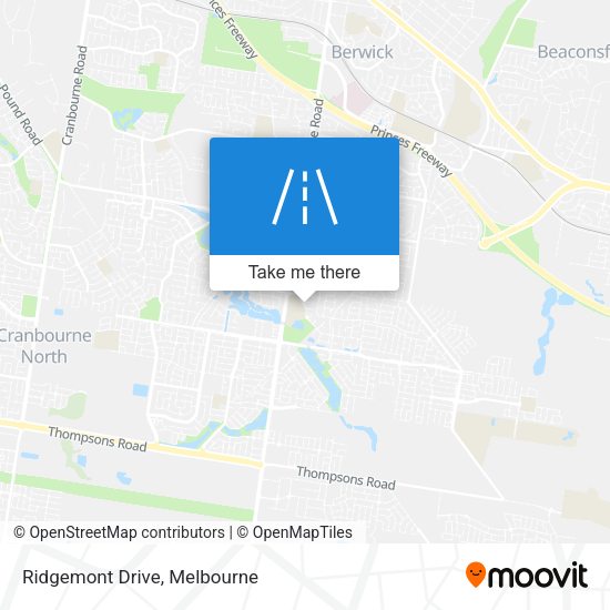Ridgemont Drive map