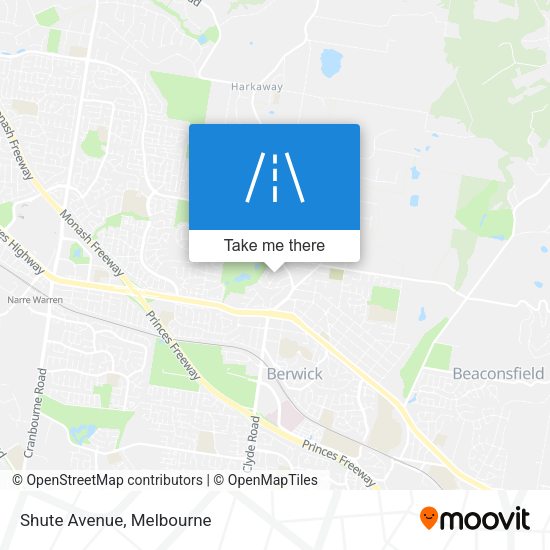 Shute Avenue map