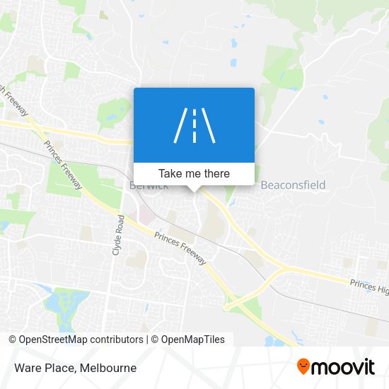 Ware Place map