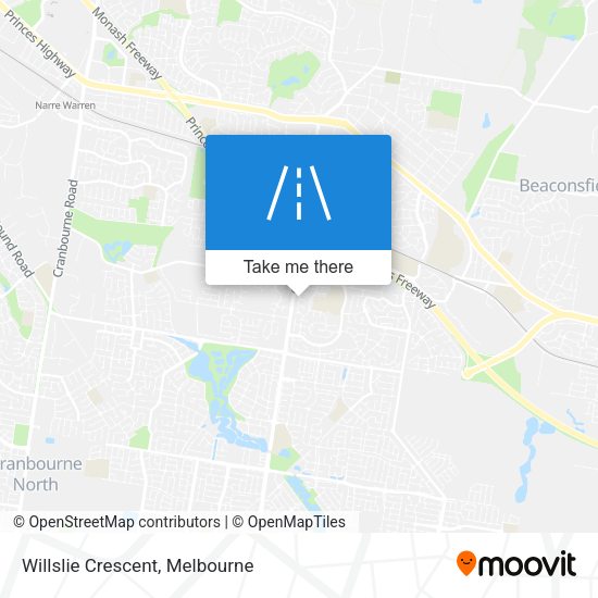 Willslie Crescent map