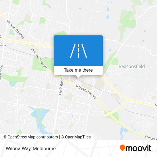 Wilona Way map