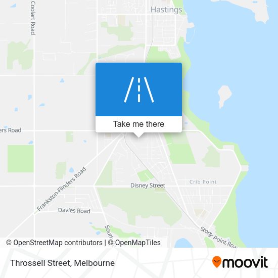 Throssell Street map