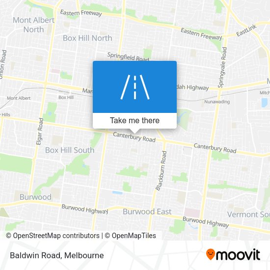 Baldwin Road map