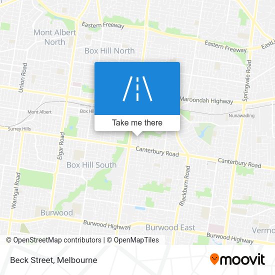 Beck Street map