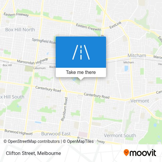 Clifton Street map