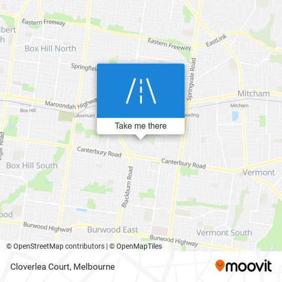 Mapa Cloverlea Court