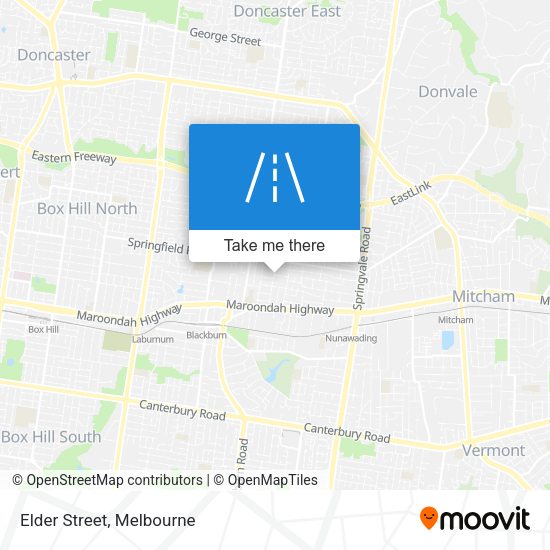 Elder Street map