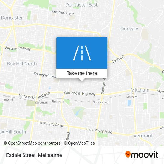 Esdale Street map