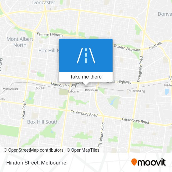 Hindon Street map