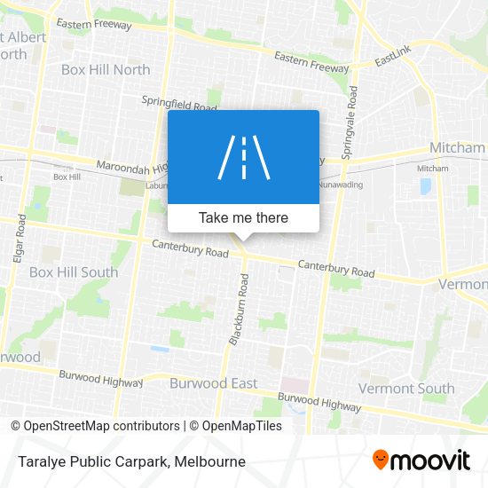 Taralye Public Carpark map