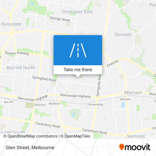 Glen Street map