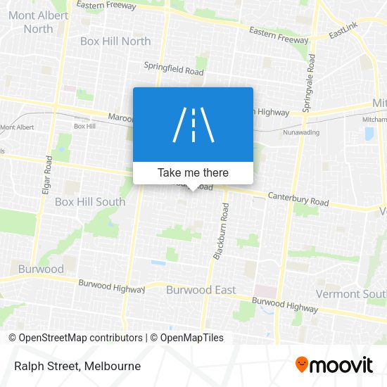 Ralph Street map