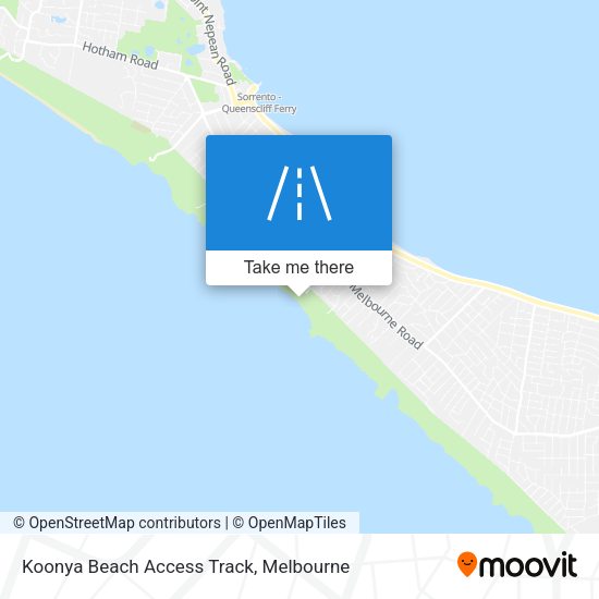 Koonya Beach Access Track map
