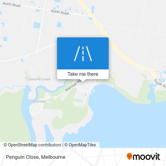 Penguin Close map