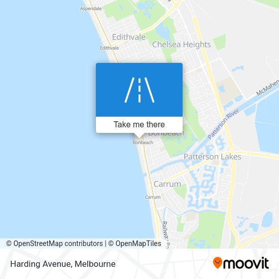 Harding Avenue map