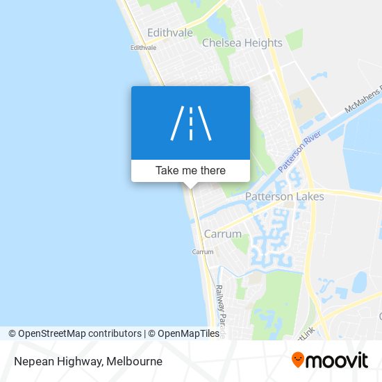 Mapa Nepean Highway