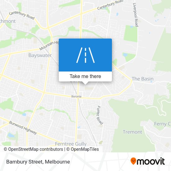 Bambury Street map
