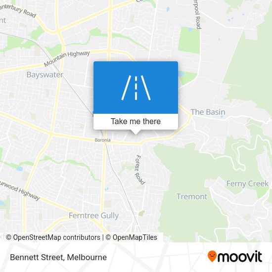 Bennett Street map