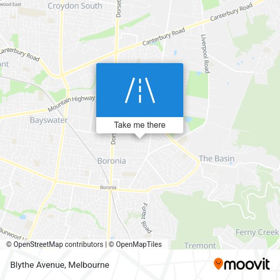 Blythe Avenue map