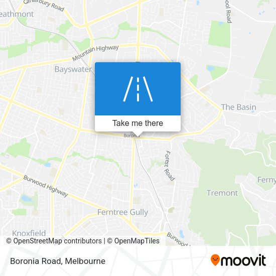 Boronia Road map