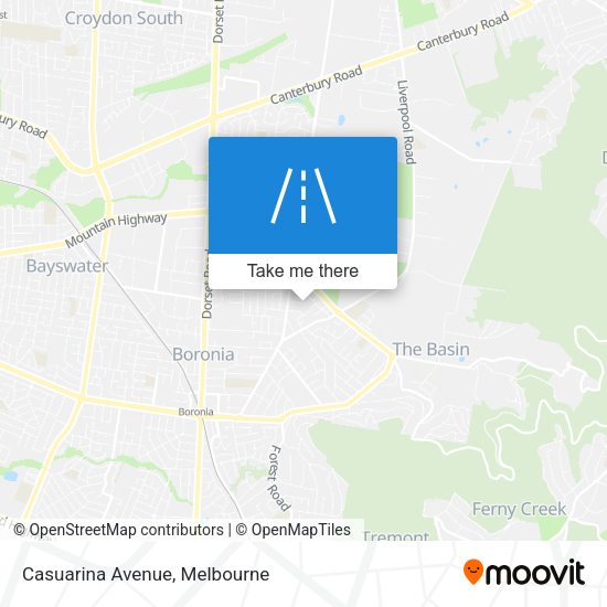 Casuarina Avenue map