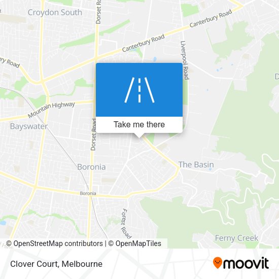 Clover Court map