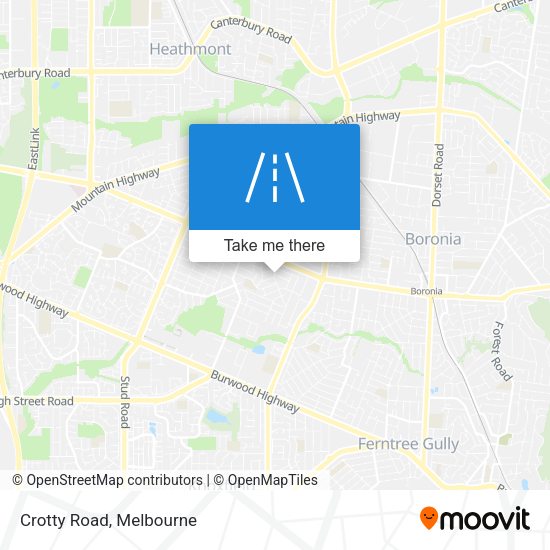 Crotty Road map